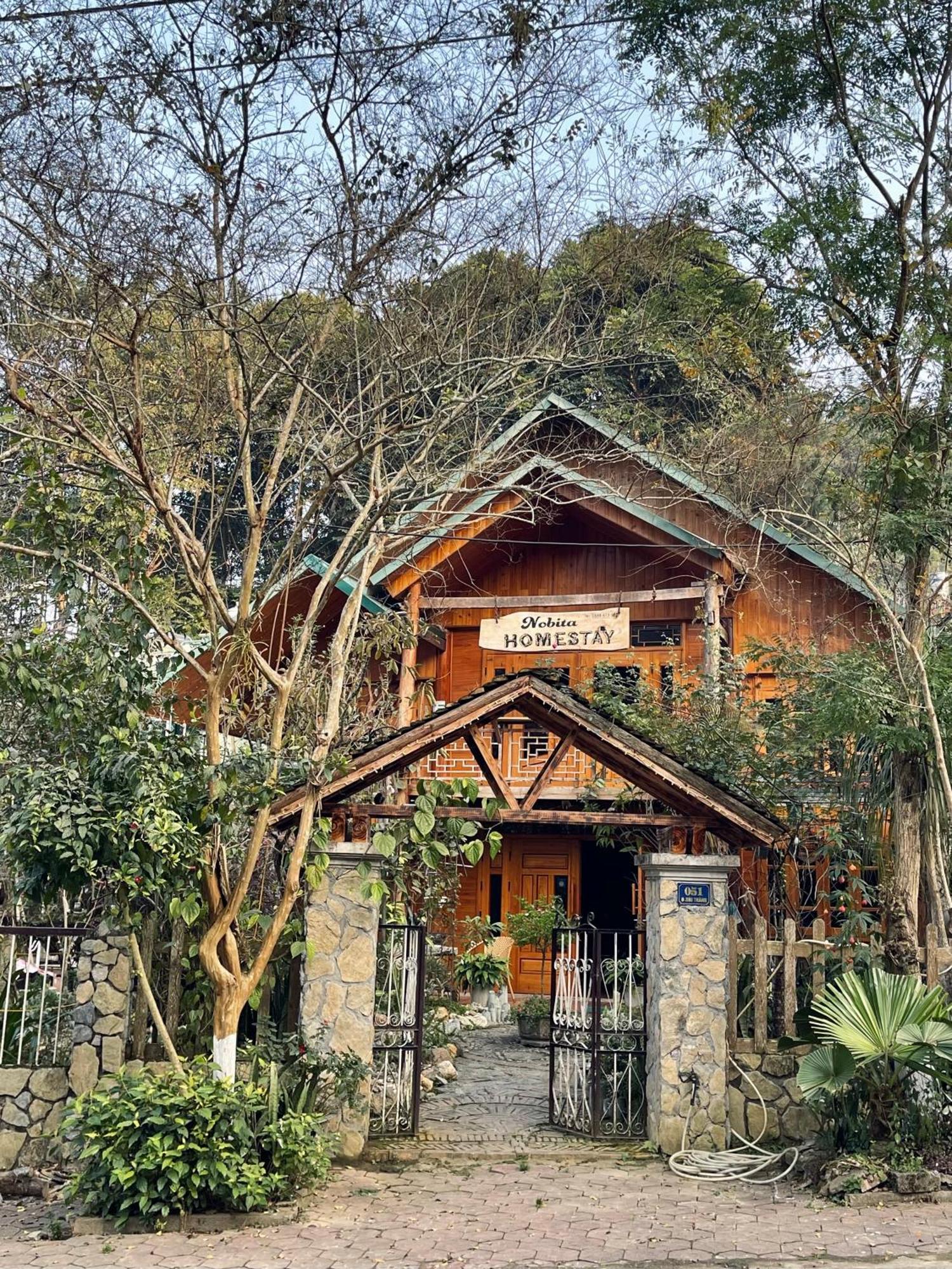 Nobita Homestay Bac Ha Bagian luar foto