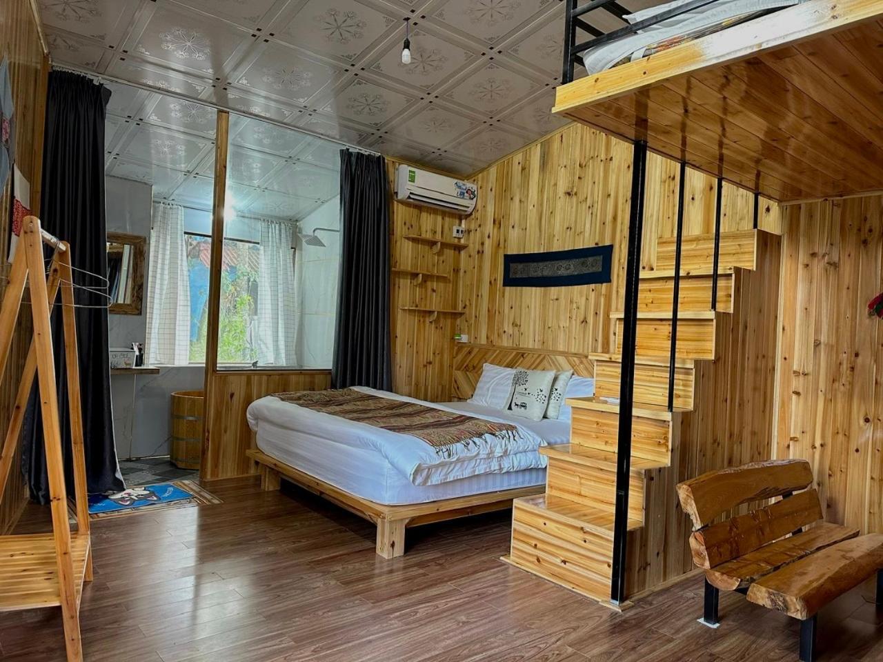 Nobita Homestay Bac Ha Bagian luar foto
